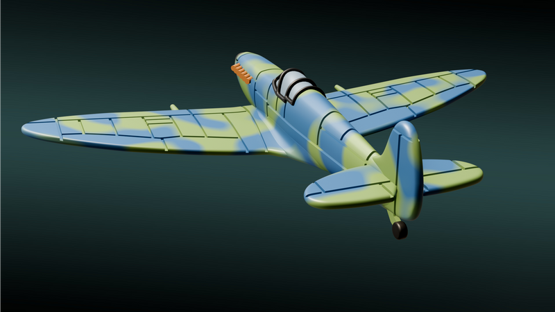 Supermarine Seafire Mk.III - Battle Planes of WWII - 1/200 Scale - wargame3d