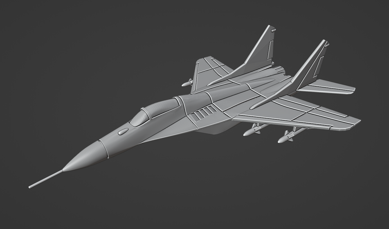 Mikoyan MiG-29 Fulcrum-A - Operation Desert Storm - 1/200 Scale - wargame3d