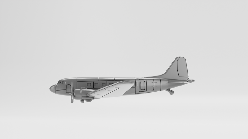 Douglas C-47 Skytrain - Aircraft of Varsity Operation - 1/200 Scale - wargame3d