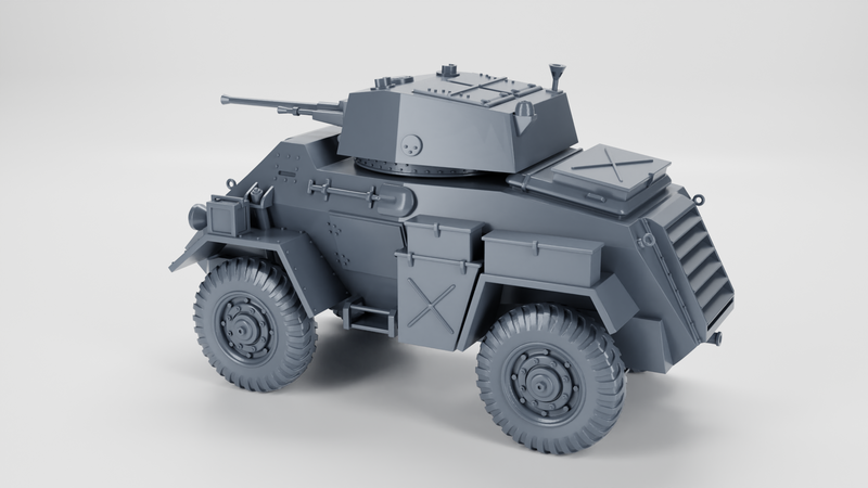 Humber Armored Car Mk.IV - UK Army - 28mm Scale - Bolt Action - wargame3d