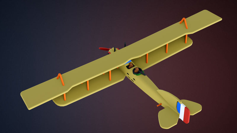 Short Bomber - WWI Bomber Planes - 1/144 Scale - wargame3d