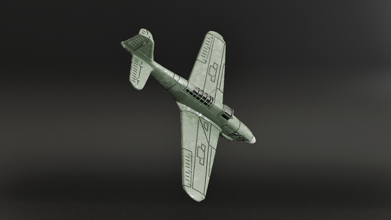 Fairey Fulmar Mk.II - Battle Planes of WWII - 1/200 Scale - wargame3d