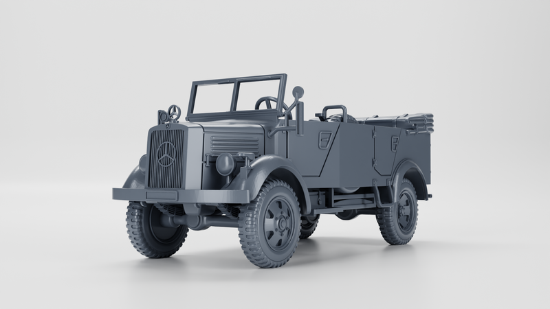 Mercedes L1500A Personnel Carrier - WWII - German Army -  wargame3d - 28mm Scale