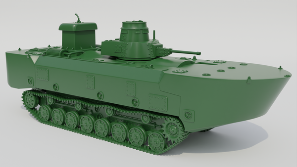 Type 3 Ka-Chi Amphibious Medium Tank - Japanese  Army - 28mm Scale - Bolt Action - wargame3d