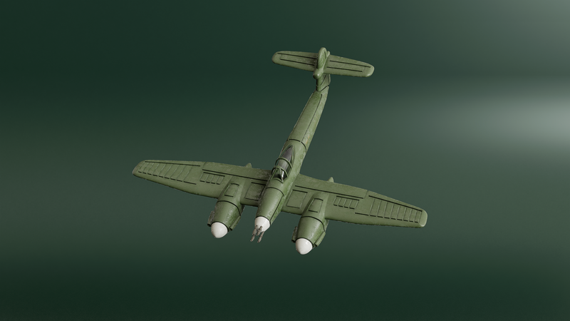 Westland Whirlwind Mk.I - Battle Planes of WWII - 1/200 Scale - wargame3d