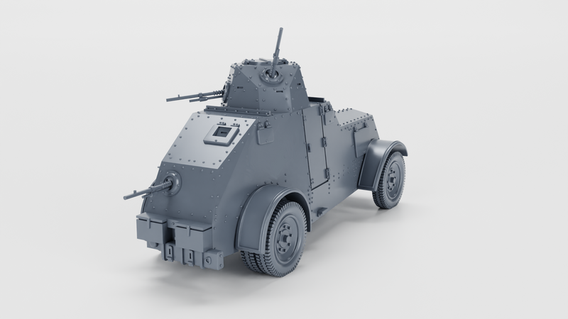 Heavy Armored car Wz.29 Ursus - Polish Army - 28mm Scale - Bolt Action - wargame3d