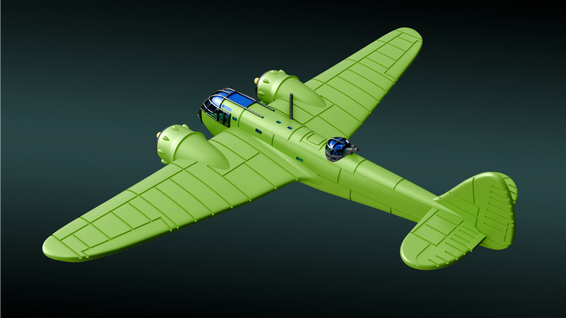 Bristol Blenheim Mk.IF - Aircraft of Varsity Operation - 1/200 Scale - wargame3d