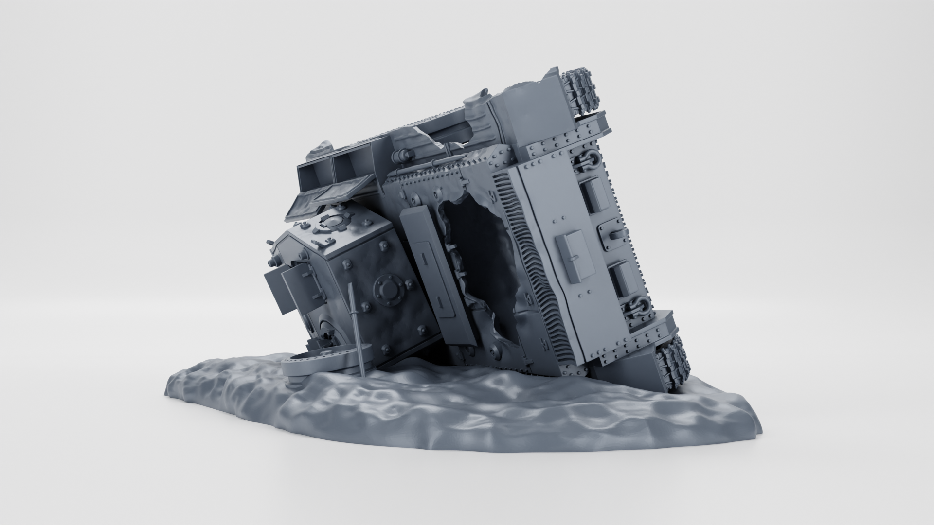 Destroyed - A27M Cromwell IV (UK) - 28 mm Scale -  wargame3d
