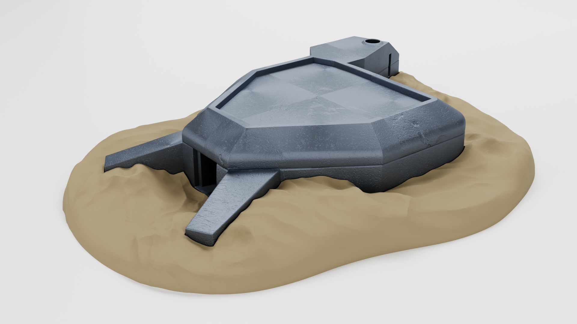 Bunker Regelbau (Germany) - Massive Bunker 49 X 64 cm!- Juno Beach - 28mm Scale -  wargame3d