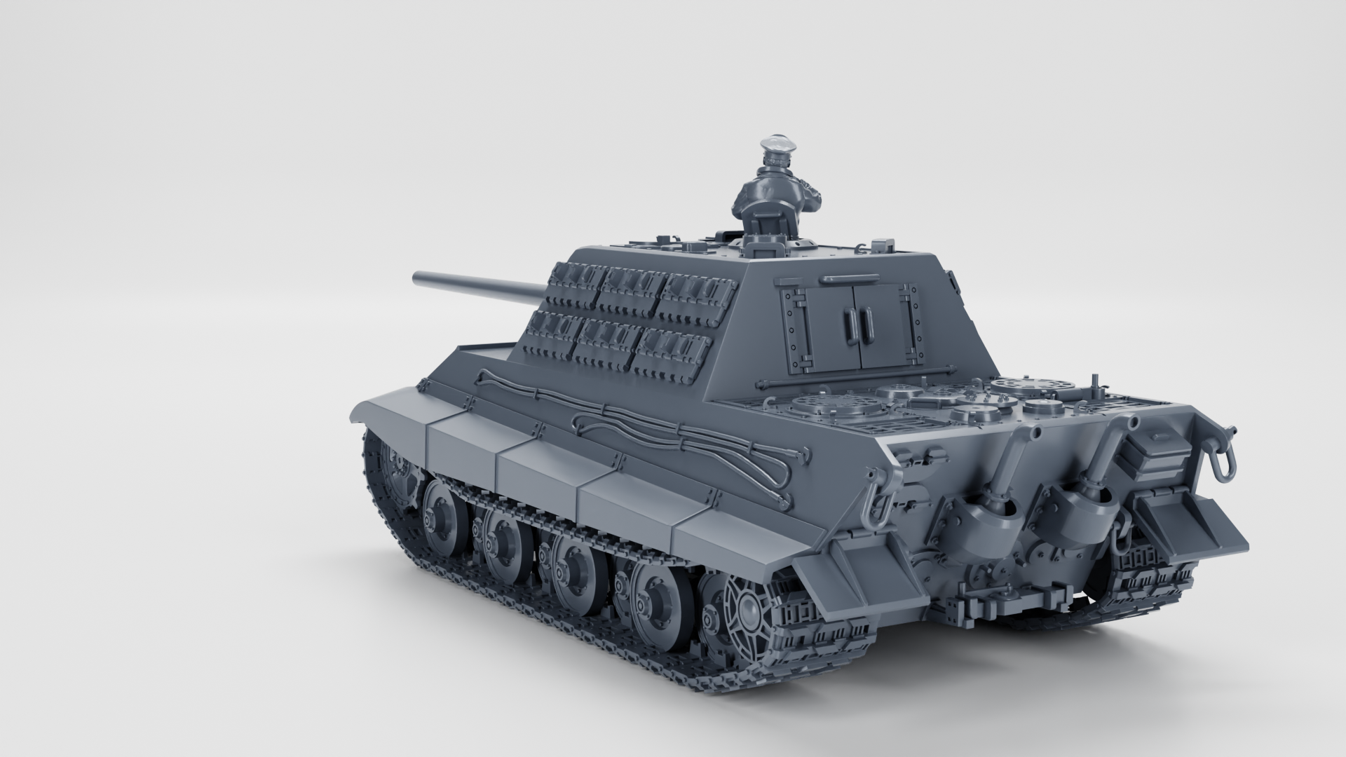 Jagdtiger (Sd.Kfz.186) - Porsche suspension - WWII - German Army -  wargame3d- 28mm Scale