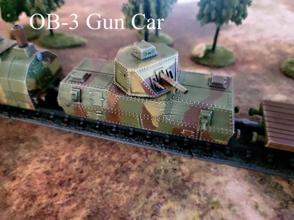 Soviet OB-3 Train Package - Resin 28mm Miniatures -  Deweycat