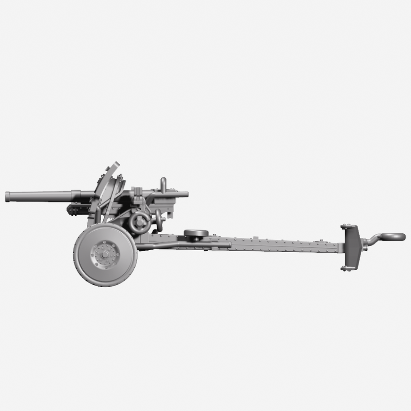 Anti Tank Gun FRC 47mm Model 1931 - Belgan Army - 28mm Scale - Bolt Action - wargame3d