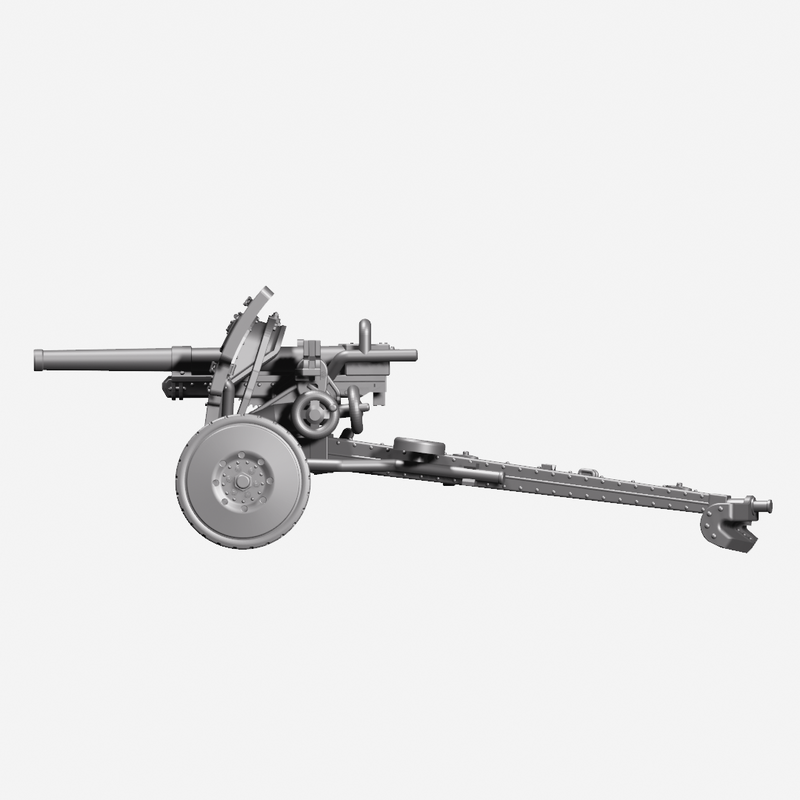 Anti Tank Gun FRC 47mm Model 1931 - Belgan Army - 28mm Scale - Bolt Action - wargame3d