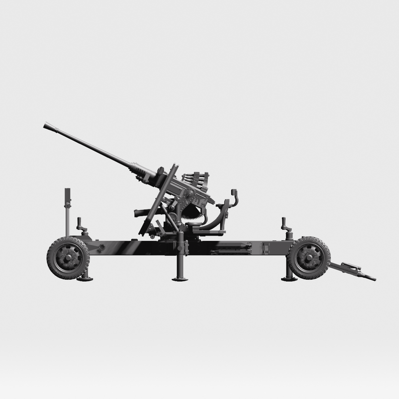 Bofors 40mm anti-aircraft gun Wz.36 - Polish Army - 28mm Scale - Bolt Action - wargame3d