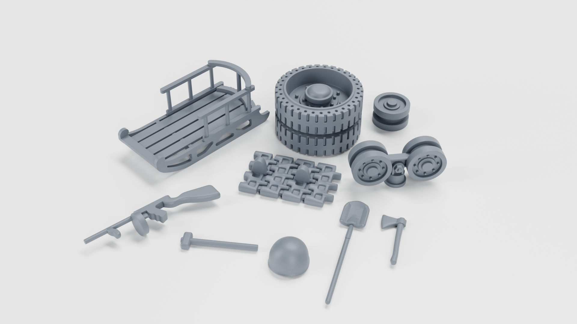 Stowage of WWII -  wargame3d- 28mm Scale