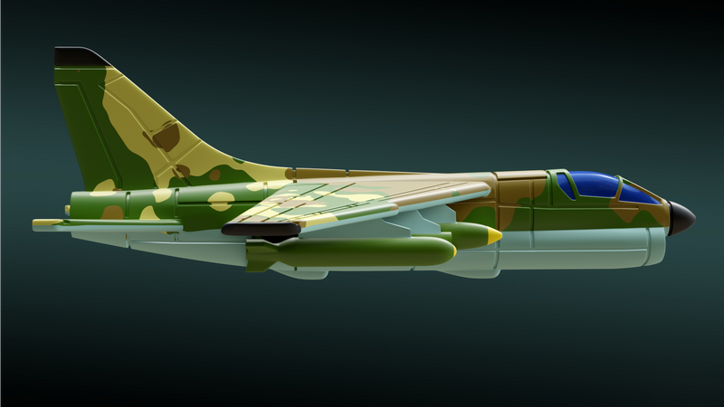 LTV A-7 Corsair II - Vietnam War Aircraft - 1/200 Scale - wargame3d