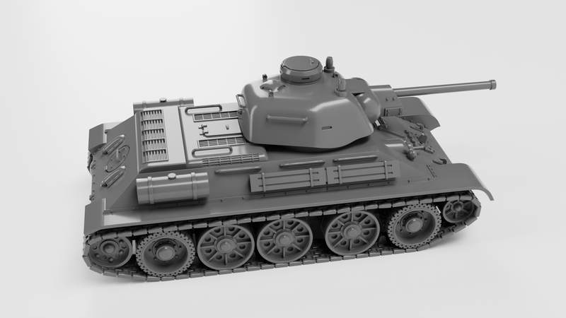 T34-76 model 1943 - Russian Army -  wargame3d- 28mm Scale