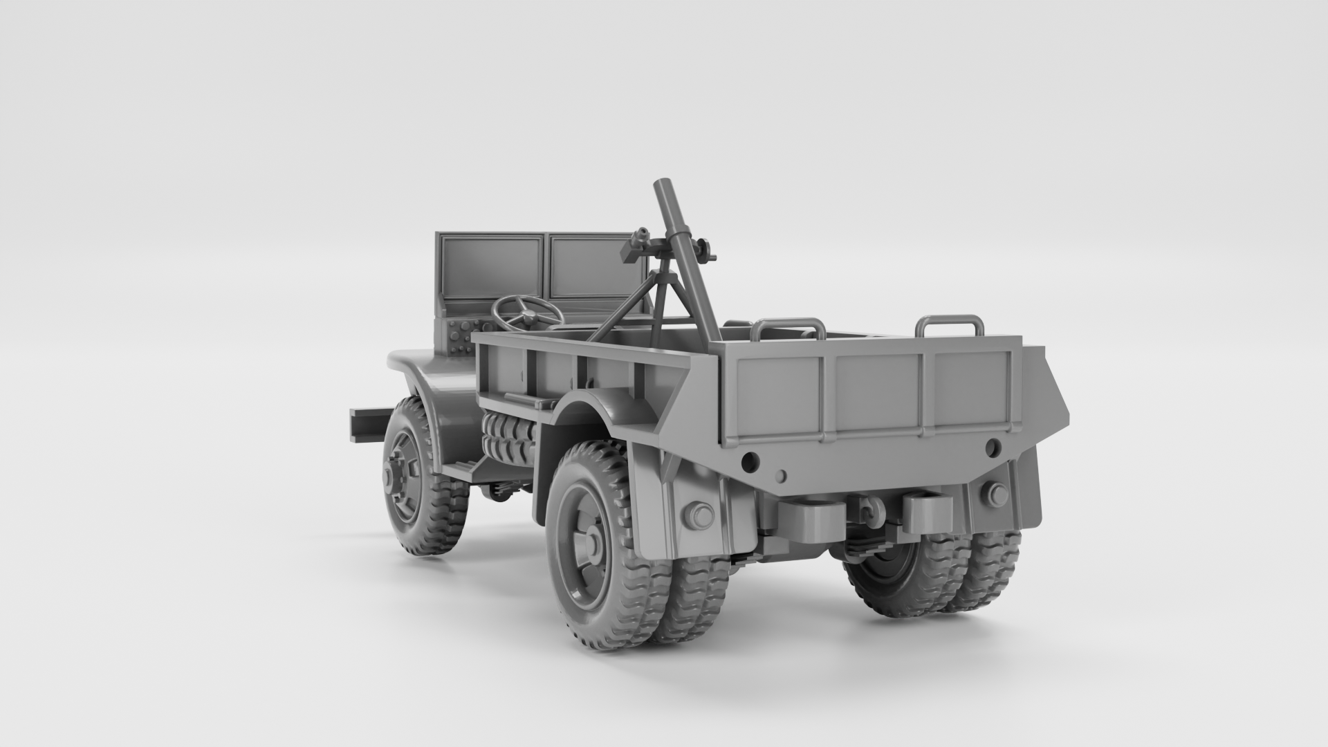 Ford GTB Burma Jeep - US Army - 28mm Scale -  wargame3d