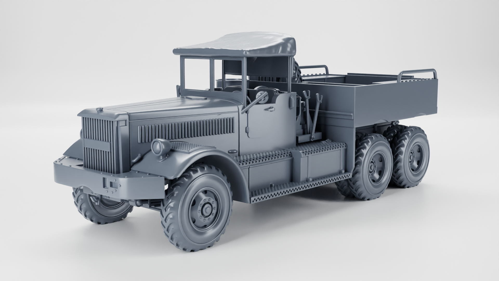 M19 Tank Transporter (US) - HEAVY TRANSPORTERS+TRAILERS of WW2 - US Army - 28mm Scale - Tank - Miniature - wargame3d