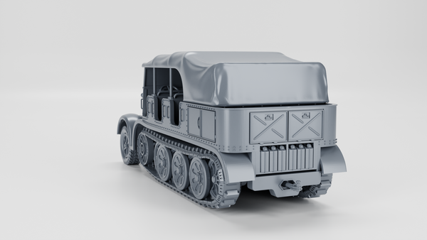 Sd.Kfz.8 DB9 Zugkraftwagen 12t - German Army - 28mm Scale - Bolt Action - wargame3d