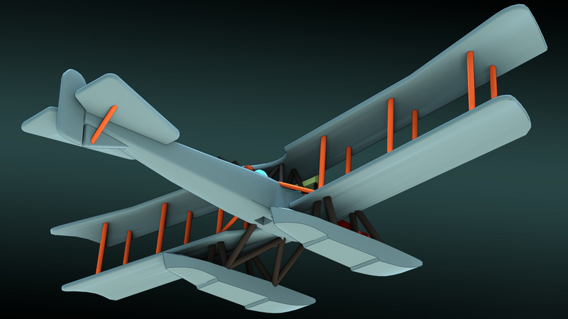 Friedrichshafen FF.33 - WWI Seaplanes - 1/144 Scale - wargame3d