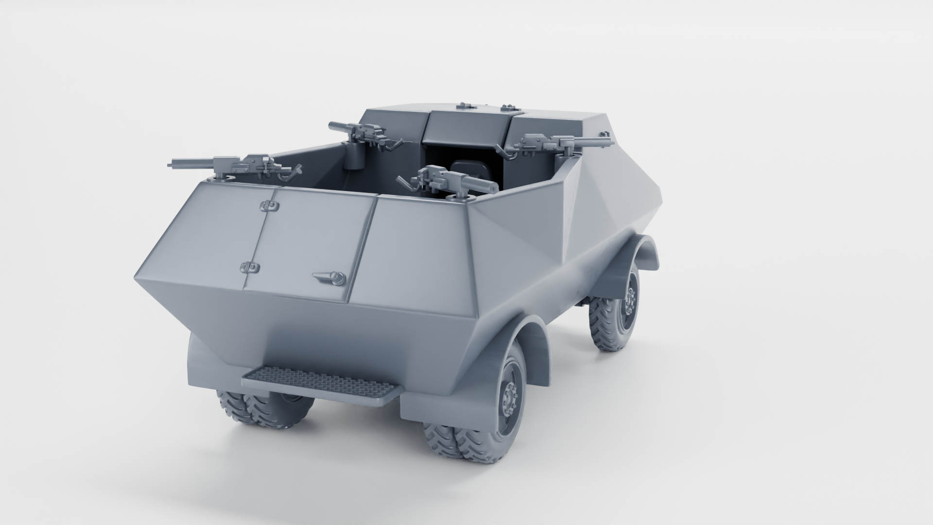 Braat Overvalwagen - Fighting Vehicles of the East Indies Armies - UK Army - 28mm Scale -  wargame3d