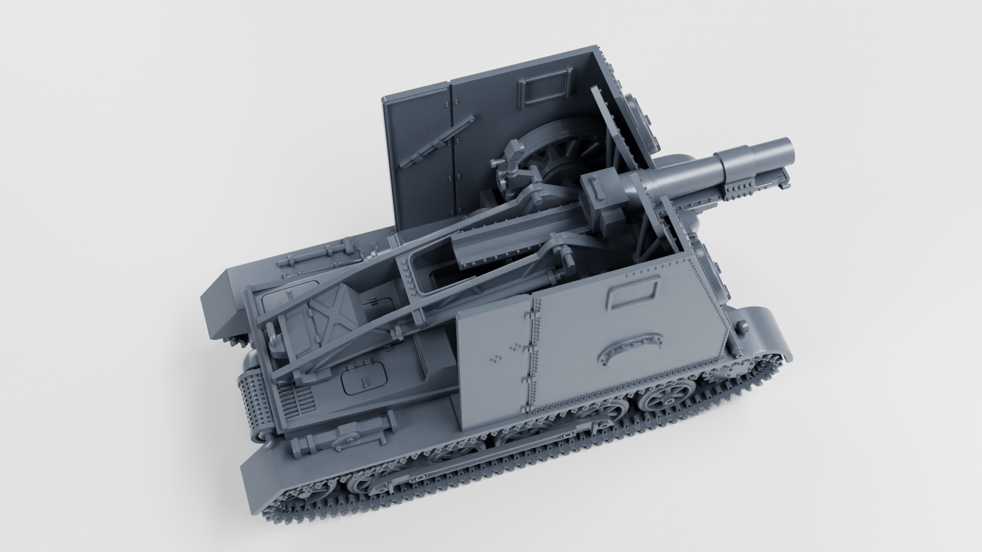 15cm sIG 33 Auf Panzerkampfwagen I Ausf.B (Sd.Kfz.101) - German Sturmpanzers - WWII - German Army -  wargame3d - 28mm Scale