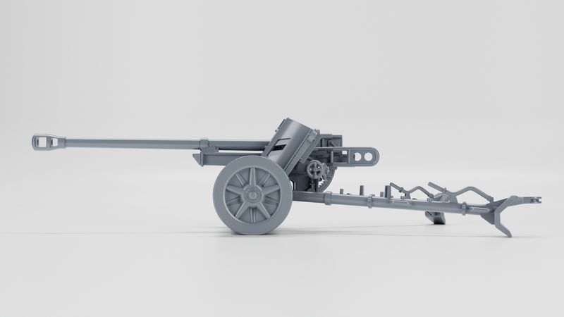 Anti-tank gun 5cm PAK 38 - German Army - 28mm Scale - Bolt Action - wargame3d