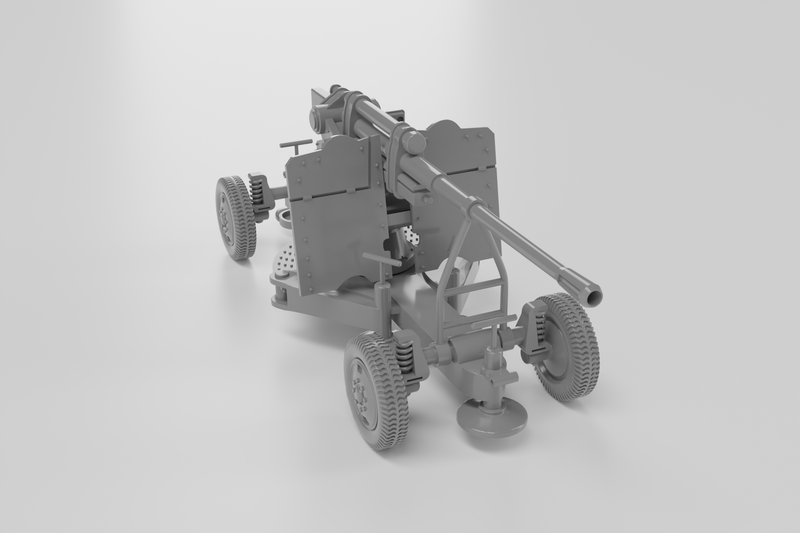 K-52 Heavy AA Gun 85mm - Russian Army - Bolt Action - wargame3d- 28mm Scale