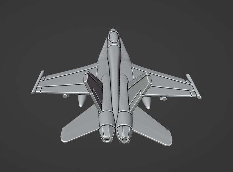 McDonnell Douglas FA-18 Hornet - Operation Desert Storm - 1/200 Scale -  wargame3d