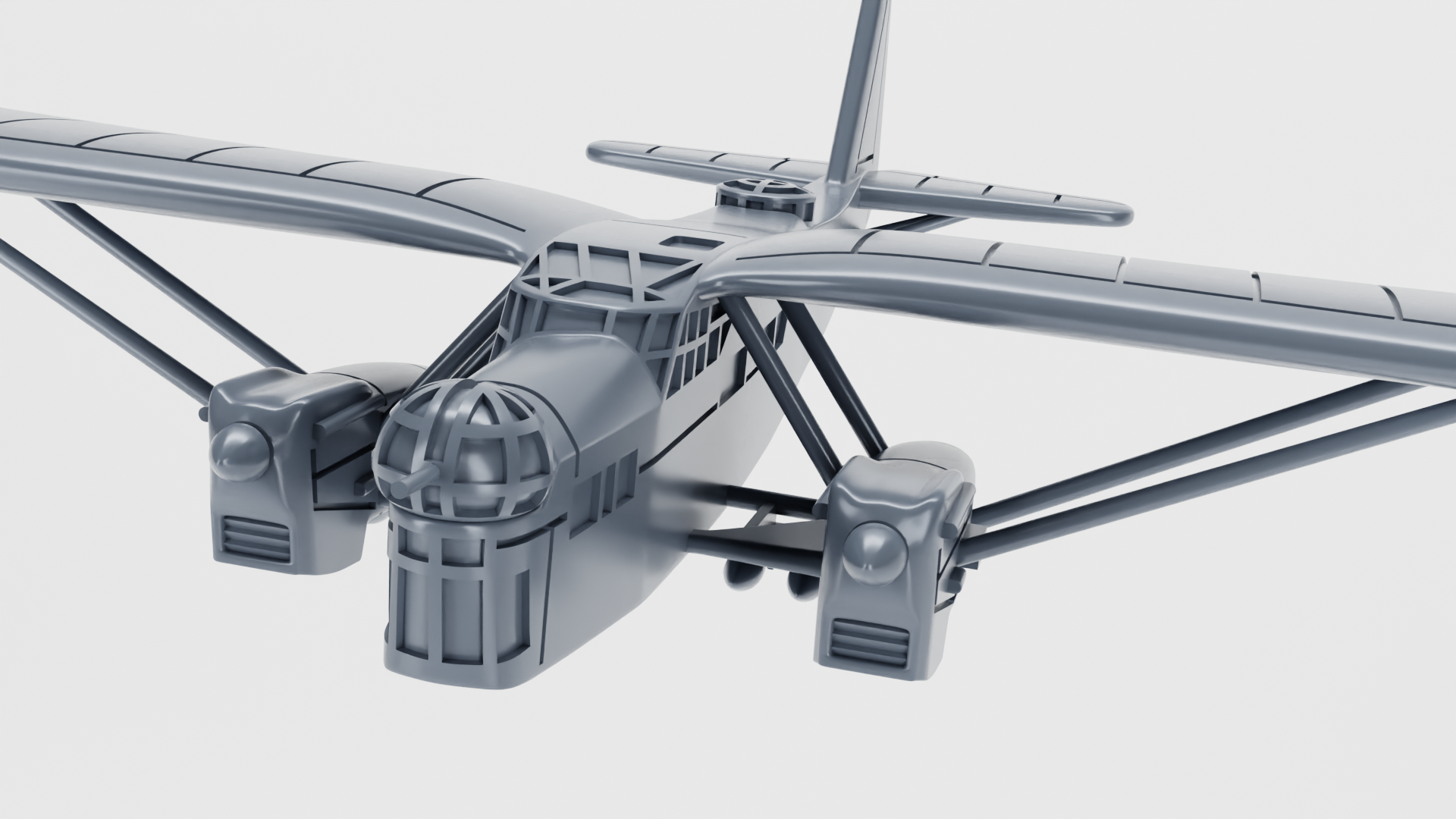 Potez 540 - French Aircraft of WWII - 1:200 Scale - Great for Table Top War Games and Dioramas - Resin -  wargame3d