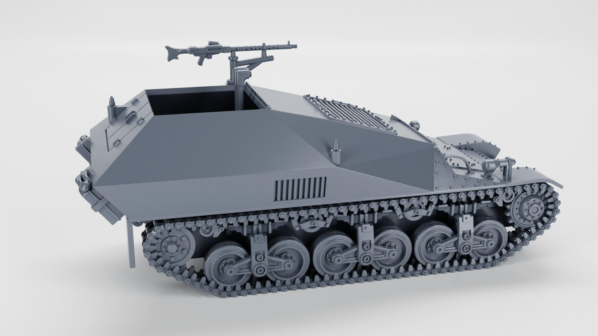 Grosser Funk und Beobachtungswagen auf GW Lorraine Schlepper (f) - WWII - German Army -  wargame3d - 28mm Scale