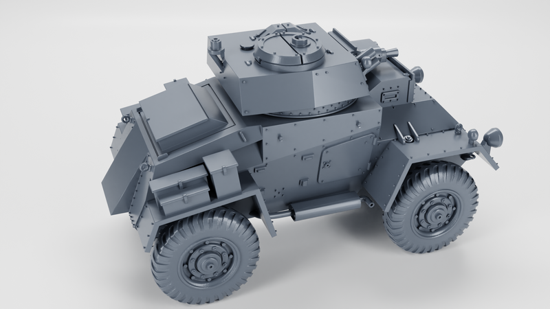 Armoured Car Guy - UK Army - 28mm Scale - Bolt Action - wargame3d