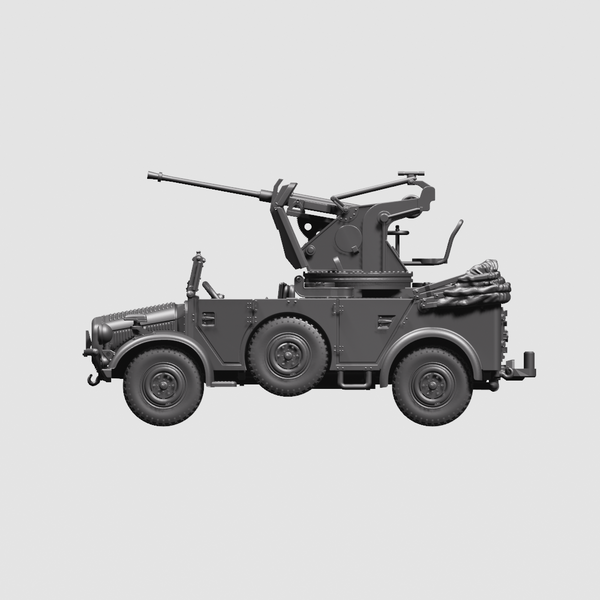 Horch 108 with 20mm Flak 30 - WWII - German Army -  wargame3d - 28mm Scale