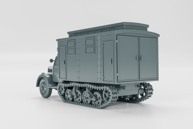 Sd.Kfz.3 Maultier Ambulance - German Army - 28mm Scale - Bolt Action - wargame3d