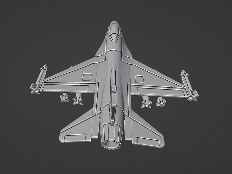 General Dynamics F-16C Fighting Falcon - Operation Desert Storm - 1/200 Scale - wargame3d