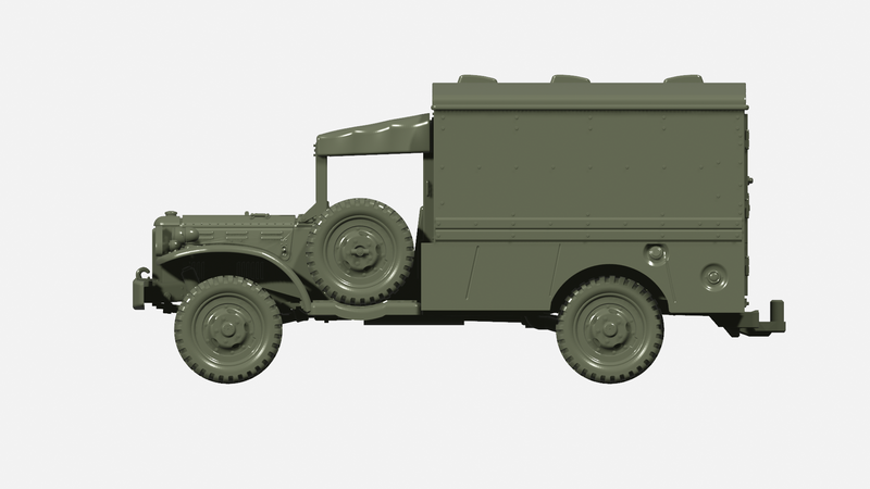 Dodge WC64 Ambulance - US Army - Bolt Action - wargame3d - 28mm Scale