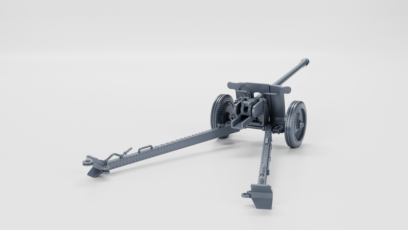 Anti-tank gun 7.62cm PAK 36 - WWII - German Army - Bolt Action - wargame3d - 28mm Scale