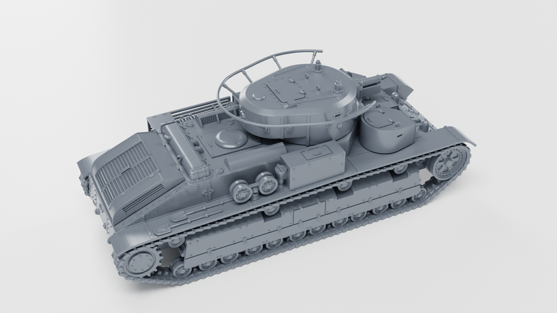 Medium tank T-28А - wargame3d- 28mm Scale - Russian Army - Bolt Action