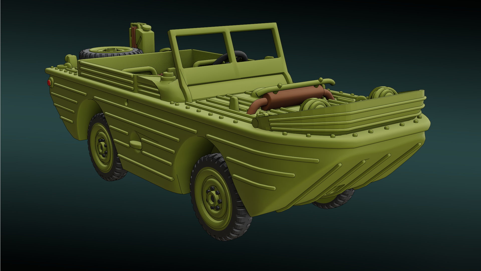 Ford GPA Seep - US Army - 28mm Scale -  wargame3d