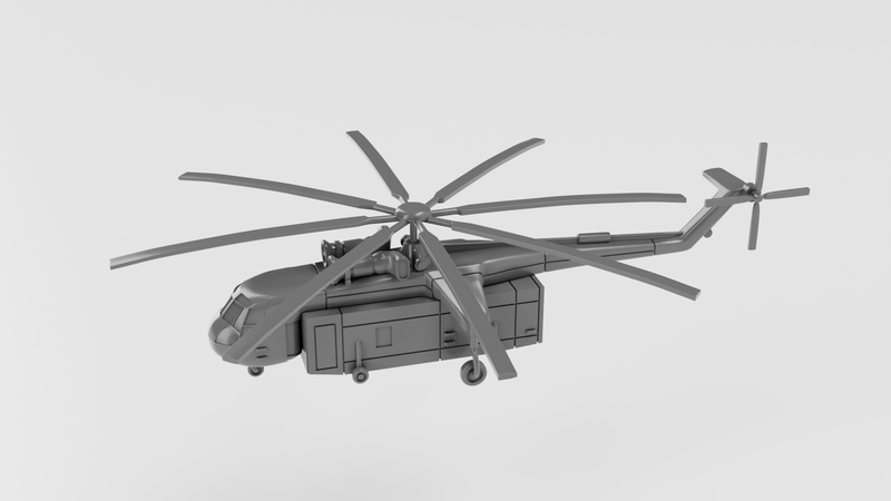 Sikorsky CH-54 Tarhe - Vietnam War Aircraft - 1/200 Scale - wargame3d