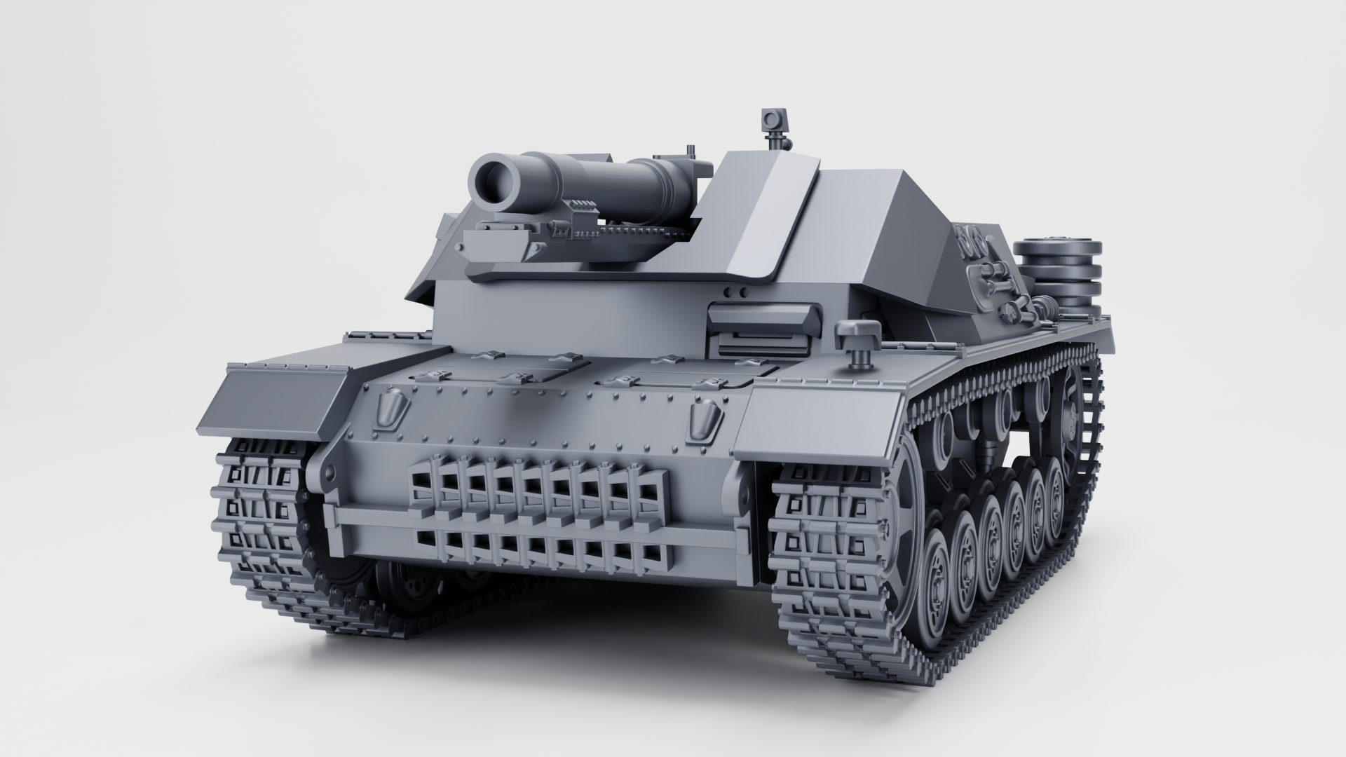 15 cm sIG 33 (Sf) auf Panzerkampfwagen III - German Sturmpanzers - WWII - German Army -  wargame3d - 28mm Scale