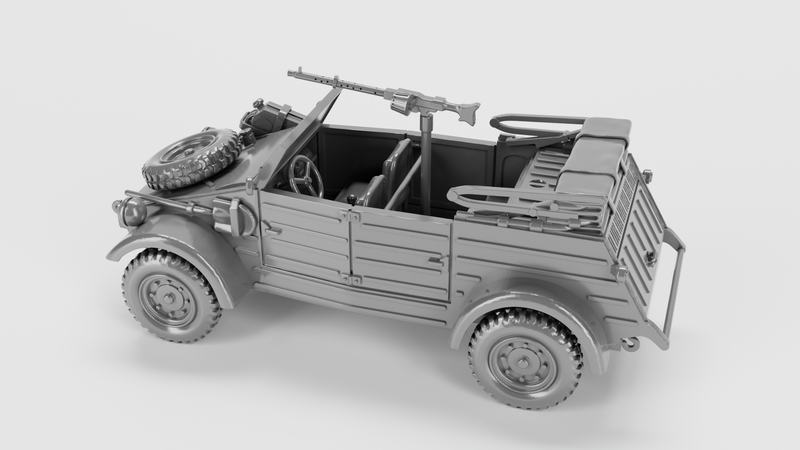 VW Kubelwagen - German Army - 28mm Scale - Bolt Action - wargame3d