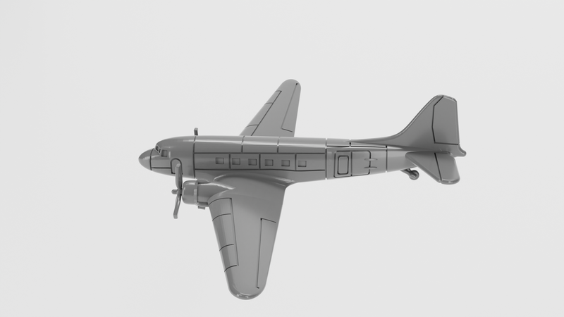 Douglas C-47 Skytrain - Aircraft of Varsity Operation - 1/200 Scale - wargame3d