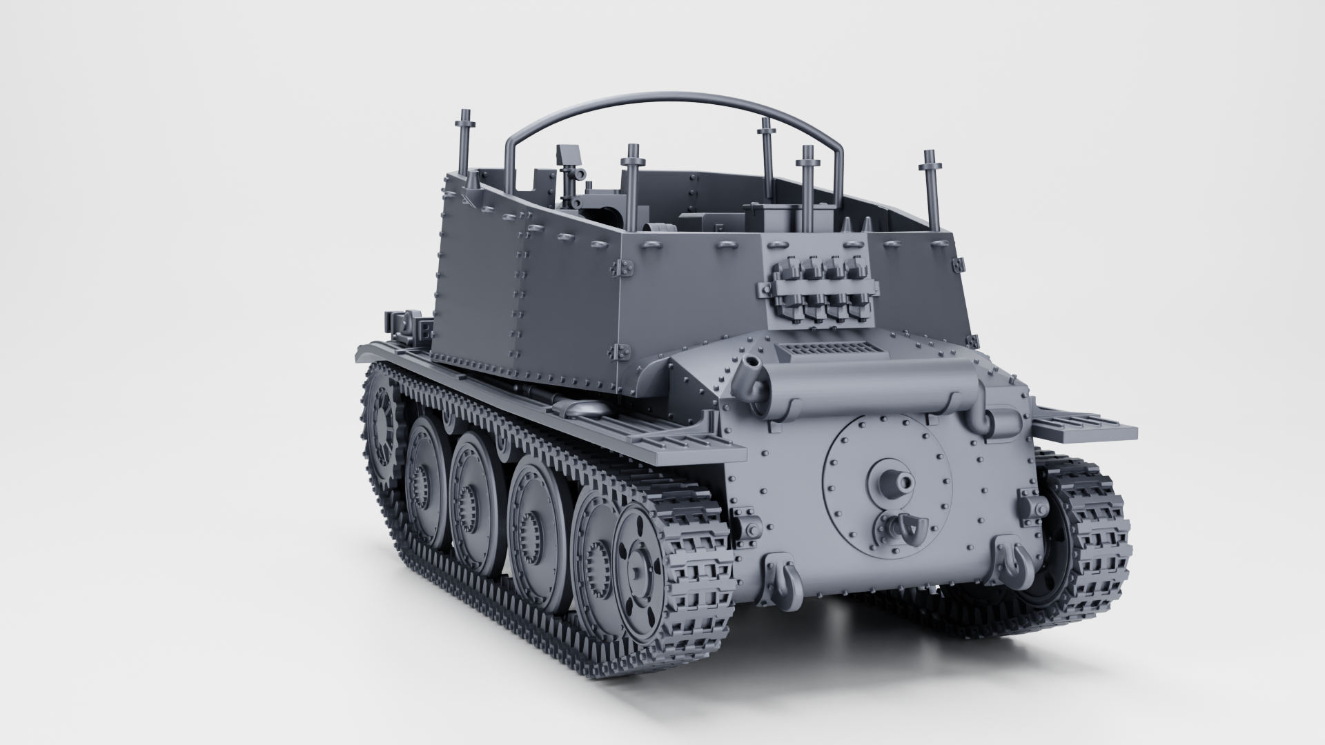 sIG 33 auf Panzer 38(t) Ausf.H Grille - German Sturmpanzers - WWII - German Army -  wargame3d - 28mm Scale