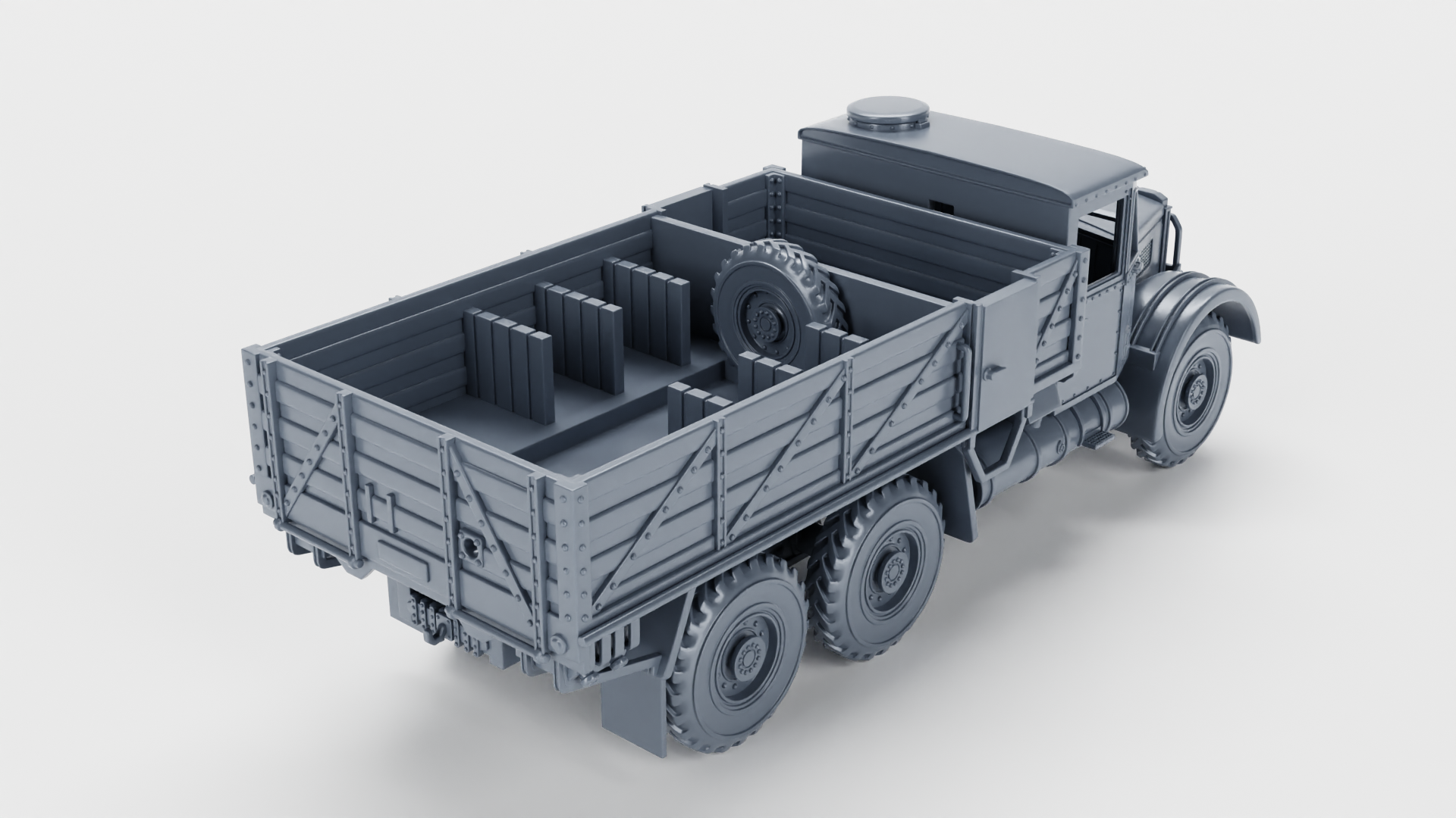 Albion CX22 Heavy artillery tractor (UK) - Heavy Transporters - UK Army - 28mm Scale -  wargame3d