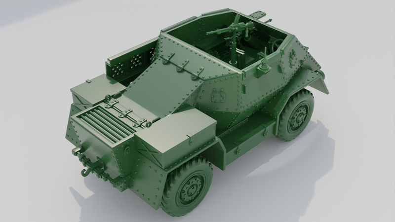 Armoured Carrier Wheeled Indian Pattern Mk.II - UK Army - 28mm Scale - Bolt Action - wargame3d