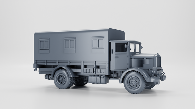 Lancia 3RO Command Truck - Italian Army - 28mm Scale - Bolt Action - wargame3d