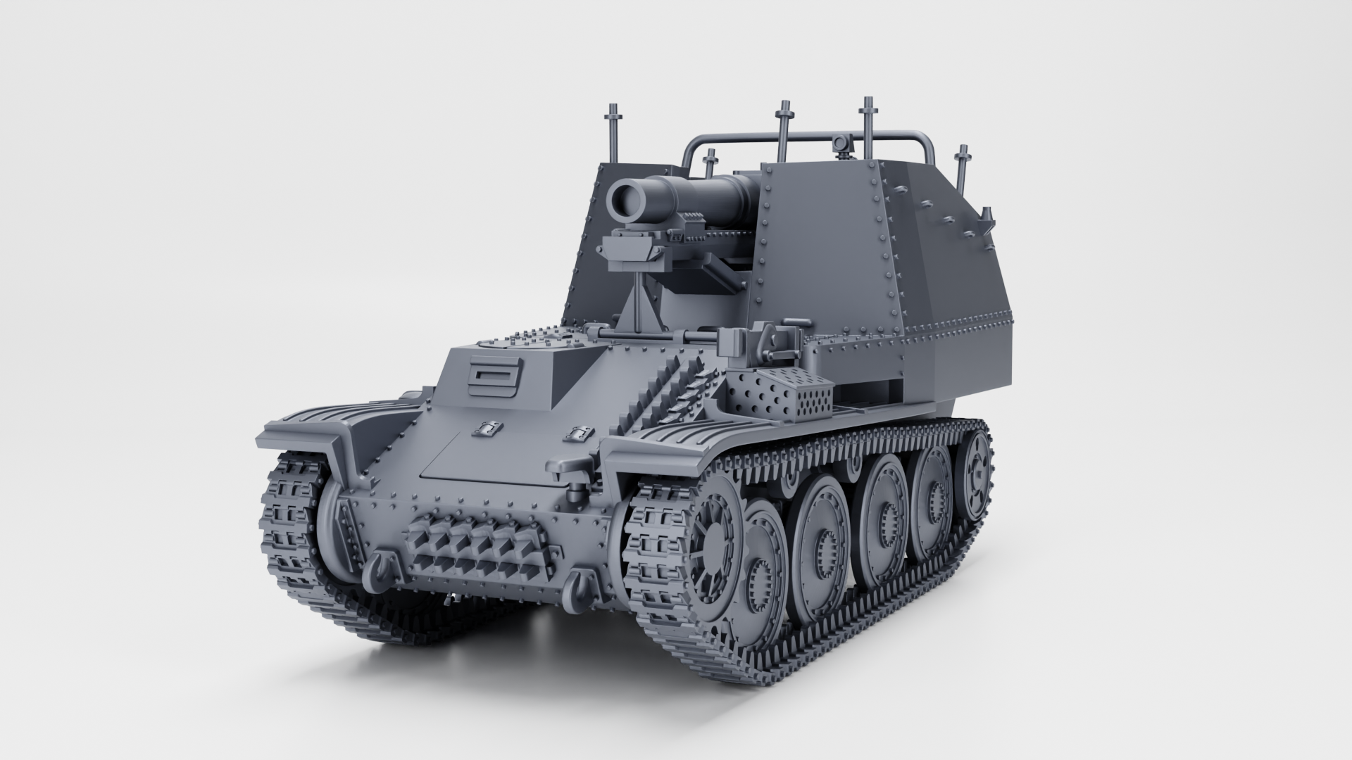 sIG 33 auf Panzer 38(t) Ausf.K Grille - German Sturmpanzer - WWII - German Army -  wargame3d - 28mm Scale