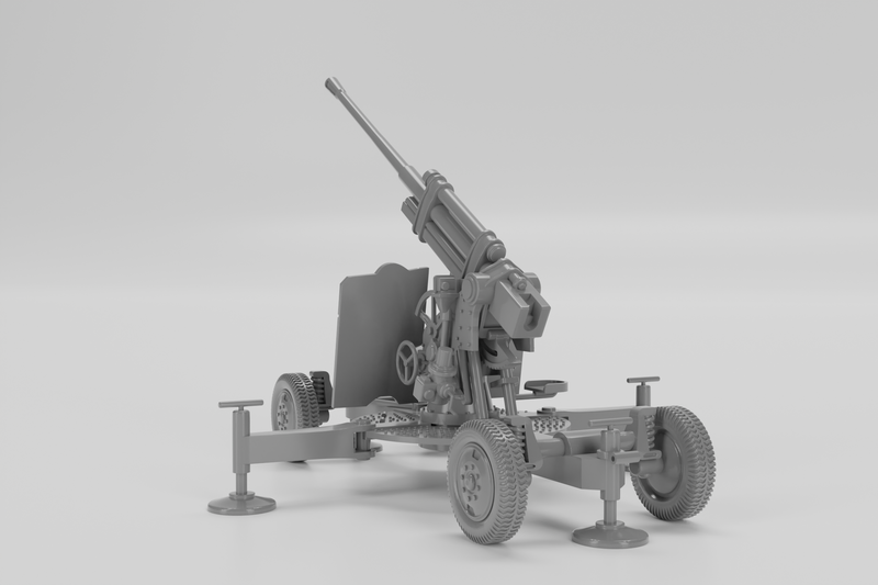 85mm K-52 Heavy AA Gun - Russian Army - Bolt Action - wargame3d- 28mm Scale